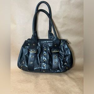 Black Leather Coccinelle Bag